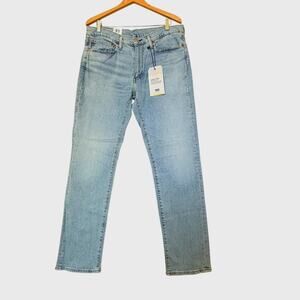 Levis 511 Jeans Mens 34x32 Light Wash Blue Stretch Flex Slim Fit NWT
